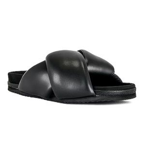 Roam Foldy Puffy Slide in Black